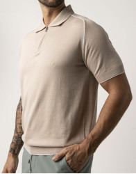 Castello d'Oro Beige Polo T-shirt  thumbnail 2